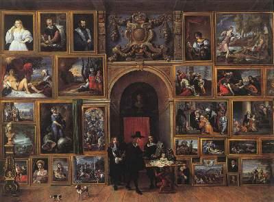 TENIERS, David the Younger Archduke Leopold Wilhelm of Austria in his Gallery fh china oil painting image